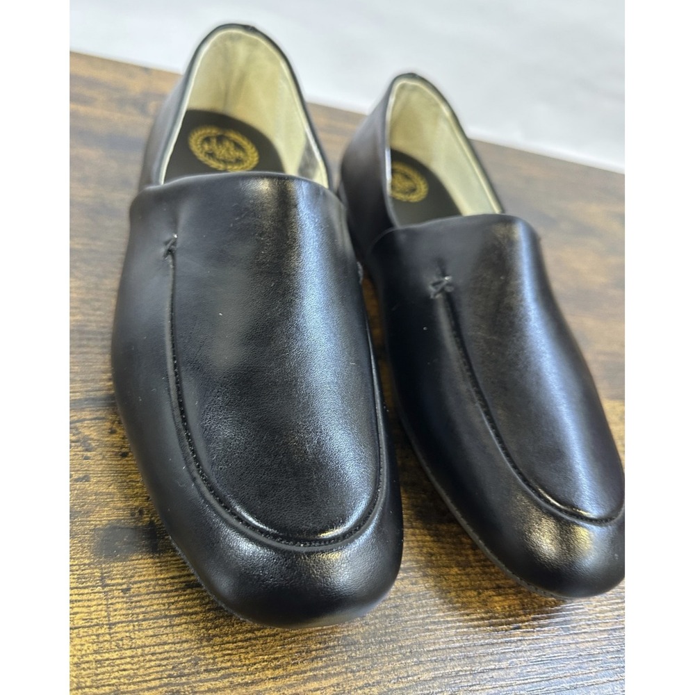 L.B. Evans Duke Opera Mens Black Leather Casual Slippers Slip On Shoes Size 8M 8 - Picture 8 of 15